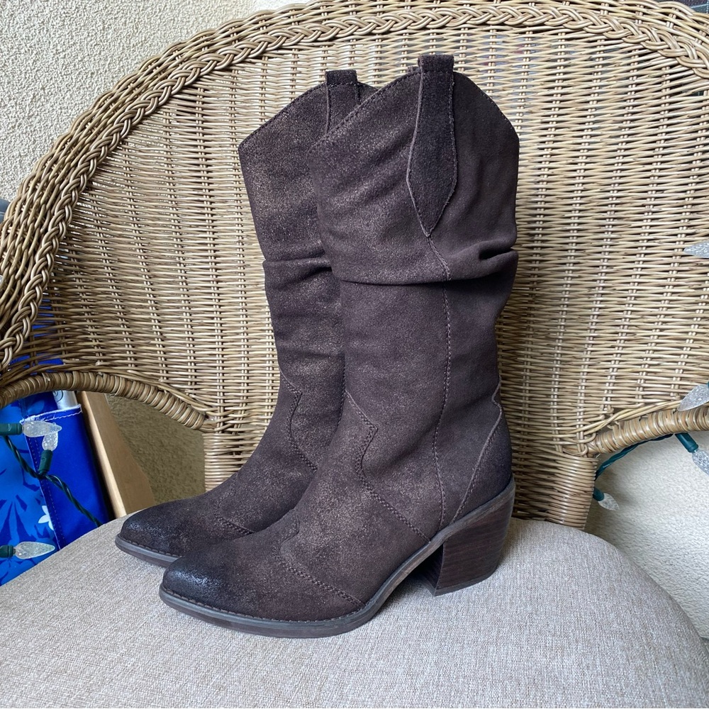 Leather Vaneli Cowboy Boots